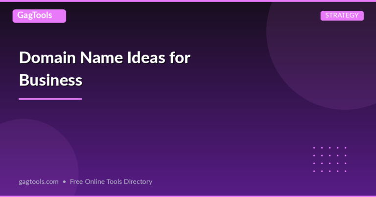 Domain Name Ideas for Business