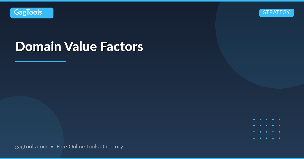 Domain Value Factors
