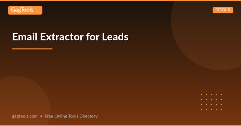 Email Extractor for Leads