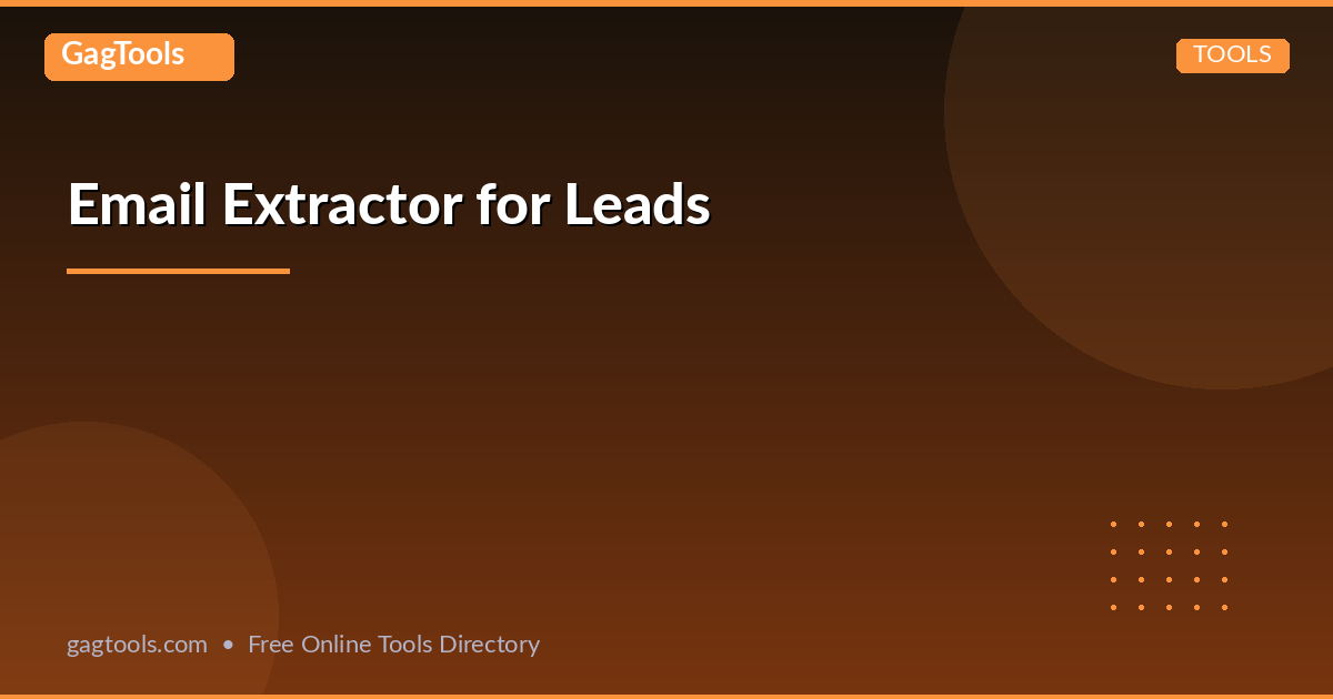 Email Extractor for Leads