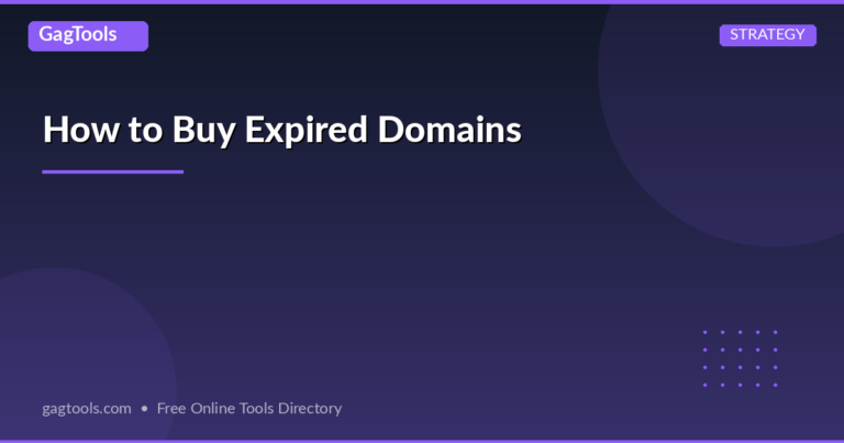 How to Buy Expired Domains