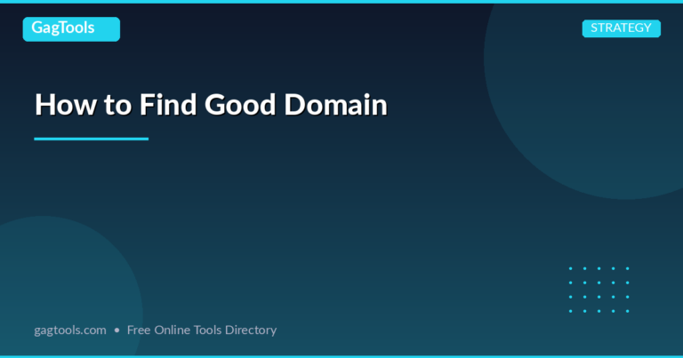 How to Find Good Domain