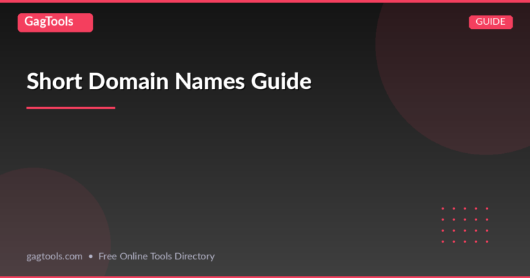 Short Domain Names Guide