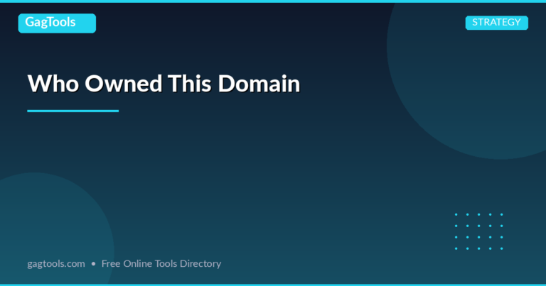 Who Owned This Domain