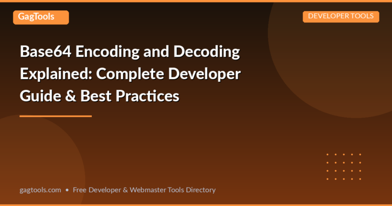 Base64 Encoding and Decoding Explained: Complete Developer Guide & Best Practices