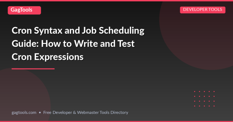 Cron Syntax and Job Scheduling Guide: How to Write and Test Cron Expressions