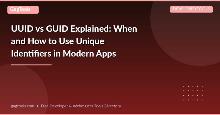 UUID vs GUID Explained: When and How to Use Unique Identifiers in Modern Apps